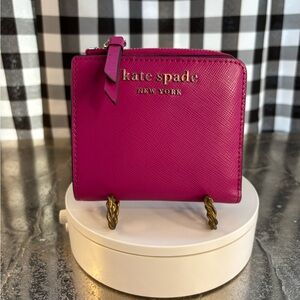 Kate Spade Fuchsia Bifold Wallet EUC